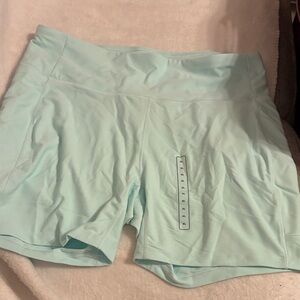 CALIA by Carrie Underwood Women's Light Aqua Athletic Shorts